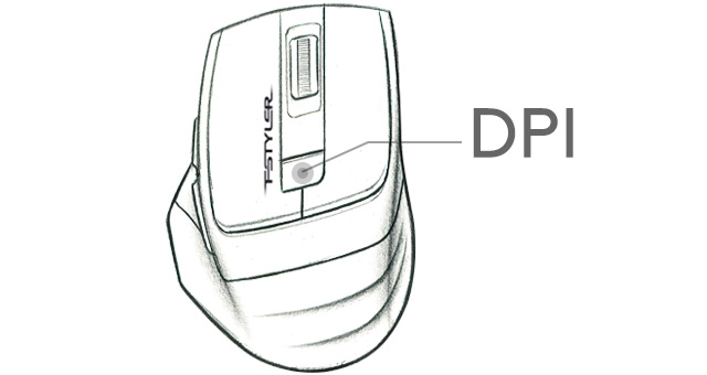 2000 DPI 3-Level Adjustable