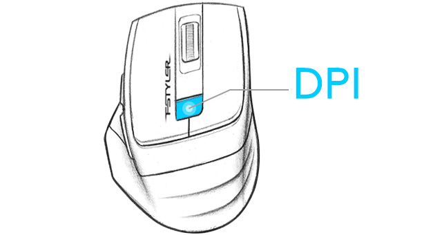 3-Level DPI Adjustable